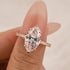 4.0Ct Marquise Cut Half Eternity Engagement Ring In Sterling Silver - louilyjewelry