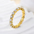 Louily Moissanite Eternity Round Cut Wedding Band - louilyjewelry