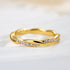 Louily Moissanite Twist Eternity Wedding Band - louilyjewelry