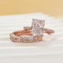 Louily Noble 3.5Ct Radiant Cut 3PC Wedding Ring Set - louilyjewelry