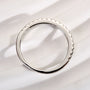 Louily Moissanite Half Eternity Thin Women's Wedding Band - louilyjewelry