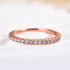 Louily Moissanite Half Eternity Thin Women's Wedding Band - louilyjewelry