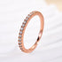 Louily Moissanite Half Eternity Thin Women's Wedding Band - louilyjewelry