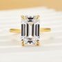 Louily 5.0Ct Emerald Cut Engagement Ring For Women - louilyjewelry