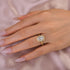 Louily Moissanite Special 2.5 Carat Halo Oval Cut Engagement Ring - louilyjewelry
