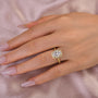 Louily Moissanite Special 2.5 Carat Halo Oval Cut Engagement Ring - louilyjewelry
