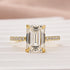 Louily Moissanite 3.5 Carat Emerald Cut Engagement Ring - louilyjewelry