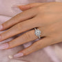 Louily Moissanite 1.0CT Twist Flower Design Engagement Ring - louilyjewelry