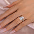 Louily Moissanite 4.5 Carat Emerald Cut Engagement Ring For Women - louilyjewelry