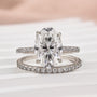 Louily Moissanite 4.0 Ct Oval Cut Wedding Ring Set For Women - louilyjewelry
