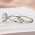 Louily Moissanite 4.0 Ct Hidden Halo Solitaire Oval Cut Wedding Ring - louilyjewelry