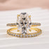 Louily Moissanite 4.0 Ct Oval Cut Wedding Ring Set For Women - louilyjewelry