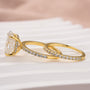 Louily Moissanite 4.0 Ct Oval Cut Wedding Ring Set For Women - louilyjewelry
