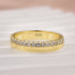Louily Moissanite Round Cut Yellow Gold Wedding Band for Women - louilyjewelry