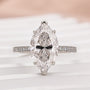 Louily Moissanite 4.0 Ct Marquise Cut Engagement Ring For Women - louilyjewelry