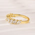 Marquise Cut Half Wedding Band In Sterling Silver - louilyjewelry