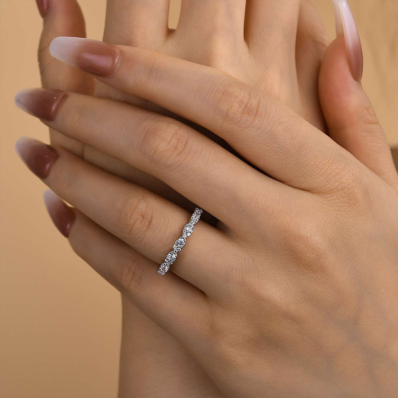 Louily Pear Shape Design Women's Wedding Band - louilyjewelry