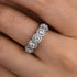 Louily Fashion Halo Five Stone Anniversary Ring In Sterling Silver - louilyjewelry