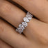 Louily Special Full Pear Cut Women's Wedding Band In Sterling Silver - louilyjewelry