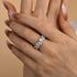 Louily Special Full Pear Cut Women's Wedding Band In Sterling Silver - louilyjewelry