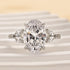 Louily Sparkle Five Stone Yellow Gold Oval Cut Engagement Ring In Sterling Silver - louilyjewelry