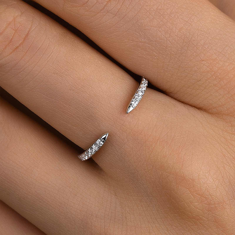 Louily Unique Yellow Gold Open Wedding Band In Sterling Silver - louilyjewelry