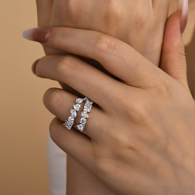 Louily Special Open Design Wedding Band - louilyjewelry