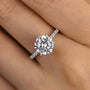 Louily Classic 6 Prong Round Cut Simulated Diamonds Engagement Ring - louilyjewelry