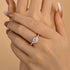 Louily Moissanite Bow Base Design 2.0 Carat Engagement Ring - louilyjewelry