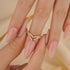 Classic Rose Gold Curved Wedding Band In Sterling Silver - louilyjewelry