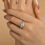 Louily Moissanite Bow Base Design 2.0 Carat Engagement Ring - louilyjewelry
