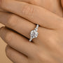 Louily Moissanite Bow Base Design 2.0 Carat Engagement Ring - louilyjewelry