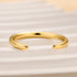 Louily Classic Yellow Gold Open Wedding Band In Sterling Silver - louilyjewelry