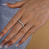 Louily Eternity Pear Cut Wedding Band In Sterling Silver - louilyjewelry
