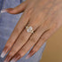 Louily Sparkle Five Stone Yellow Gold Oval Cut Engagement Ring In Sterling Silver - louilyjewelry