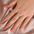 Louily Moissanite 4.0 Ct Hidden Halo Solitaire Oval Cut Wedding Ring - louilyjewelry