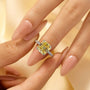 Honorable 4.5Ct Asscher Cut Engagement Ring Travel Ring - louilyjewelry