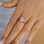 Louily Moissanite Bow Base Design 2.0 Carat Engagement Ring - louilyjewelry