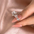 Louily Moissanite 2.0 Carat Vintage Vine Design Round Cut Engagement Ring - louilyjewelry