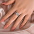 Louily Moissanite 2.0 Carat Vintage Vine Design Round Cut Engagement Ring - louilyjewelry