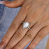 Louily Opal Stone Pear Cut Engagement Ring In Sterling Silver - louilyjewelry