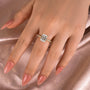 Louily Moissanite 3.5 Carat Emerald Cut Engagement Ring - louilyjewelry