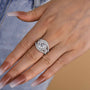 Louily Timeless Split Shank Halo Round Cut Engagement Ring - louilyjewelry
