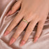 Louily Moissanite Round Cut Yellow Gold Wedding Band for Women - louilyjewelry