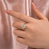 Louily Moissanite 4.0 Ct Hidden Halo Solitaire Oval Cut Wedding Ring - louilyjewelry