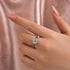Louily Moissanite Classic 2.0 Carat Round Cut Engagement Ring - louilyjewelry