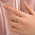 Louily Moissanite Yellow Gold Channel Set Half Wedding Band - louilyjewelry