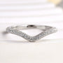 Louily Unique Pave Women's Wedding Band - louilyjewelry