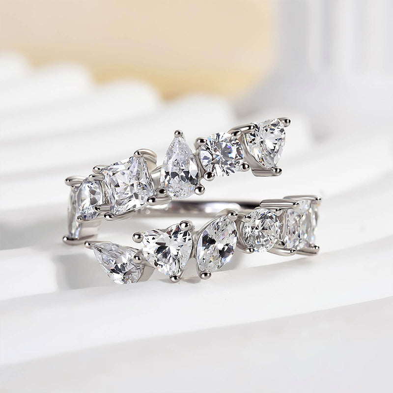 Louily Special Open Design Wedding Band - louilyjewelry