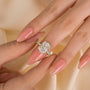 Louily Exclusive 6.5Ct Cushion Cut Engagement Ring For Women - louilyjewelry